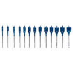⁦مجموعه من بنط المعلقه 13 قطعة BOSCH Self Cut Spade Speed Bit 10-32mm 13 Pcs⁩ - الصورة ⁦2⁩