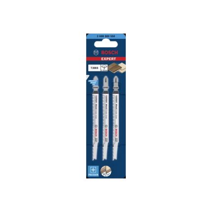 سلاح منشار اركيت للخشب قطعيه دائريه و ناعمه 3 قطع BOSCH  JSB T308 BO Extra Clean for Wood Curve Cut 3Pcs