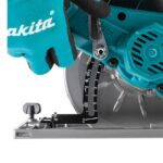 ⁦منشار صينيه ماكيتا 165 مم (6.6 بوصة ) 5200 لفه/دقيقه 4.4 كجم بطارية + شاحن MAKITA  HS012GZ 40V⁩ - الصورة ⁦2⁩