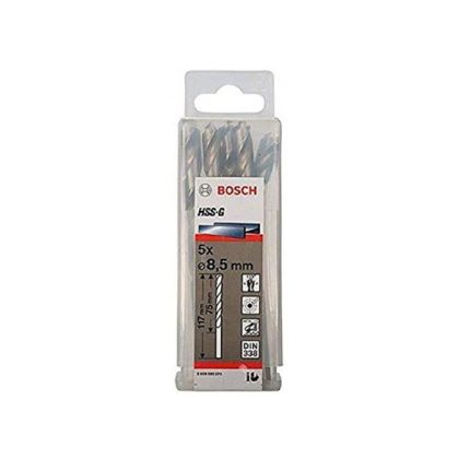 علبة بنط حدادى 5 قطع قطر 8.5 مم بوش BOSCH HSS-G 8.5 MM  5 PCS