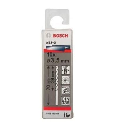 علبة بنط حدادى 10قطع قطر 3.5مم بوش BOSCH Hss-G 3.5 MM  10 PCS