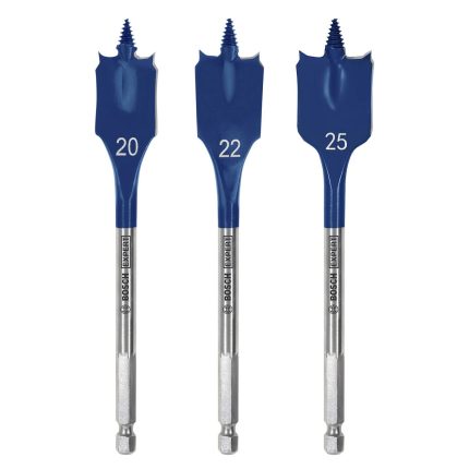 مجموعه من بنط المعلقه 3 قطع  BOSCH Self Cut Spade Speed Bit 20-25 mm 3 Pcs