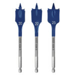 مجموعه من بنط المعلقه 3 قطع  BOSCH Self Cut Spade Speed Bit 20-25 mm 3 Pcs