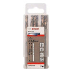 علبة بنط كوبلت للتخريم فى الاستانلس 10 قطع 5.5 مم BOSCH PACK OF  10 Metal Drill Bits  HSS-CO 5,5X57X93