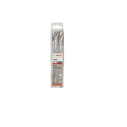 علبة بنط حدادى 4 قطع قطر 15 مم بوش  BOSCH HSS-G 15 MM 4 PCS