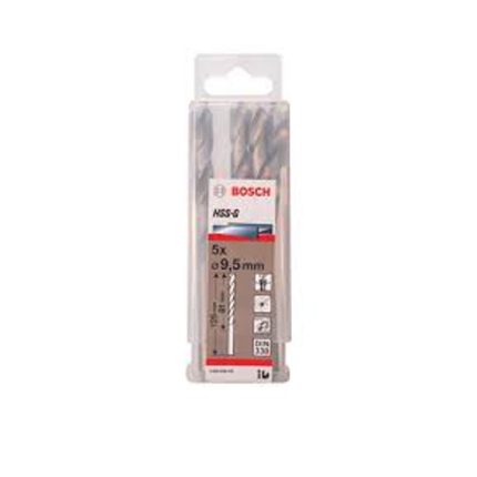 علبة بنط حدادى 5 قطع قطر9.5 مم بوش BOSCH HSS-G 9.5 MM  5 PCS