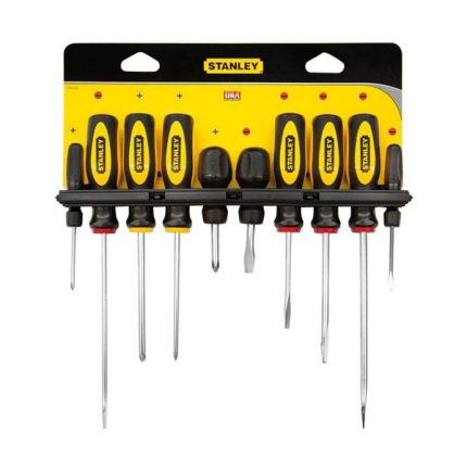 طقم مفك ستانلى10قطعة عادة وصليبة STANLEY M.0-62-511
