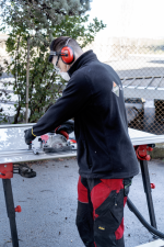 ⁦منشار صنية بورسلين مزود بمدخل للمياه + شفط غيار RUBI  TC-125  G2⁩ - الصورة ⁦5⁩
