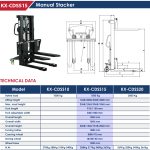 ⁦ونش شوكة هيدروليك اي بي تي 1.5طن ارتفاع 1.6متر  APT KX-CDSS15⁩ - الصورة ⁦7⁩