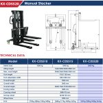 ⁦ونش شوكة هيدروليك اي بي تي 2طن ارتفاع 1.6متر  APT KX-CDSS20⁩ - الصورة ⁦7⁩
