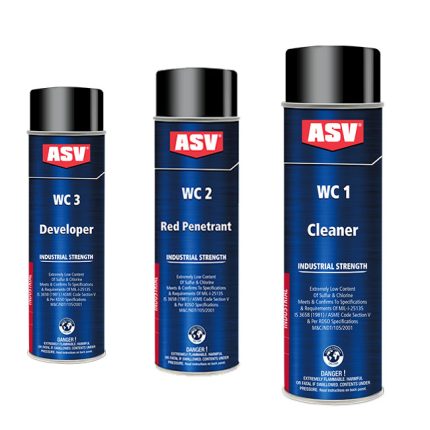 مجموعة اسبراي كاشف شروخ مولى سولف هندي 500 مم MOLYSULF Welding Crack Set