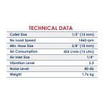 ⁦شنيور مفك  ظرف اتوماتيك 13 مم 417 لفة/دقيقة خدمة شاقه DW2210131 اي بي تي -APT⁩ - الصورة ⁦4⁩