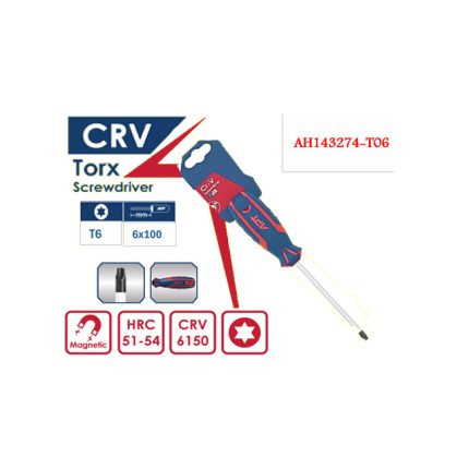 مفك نجمه 2 لون تي اي بي تي 06×100 موديل   APT  AH143274 T06