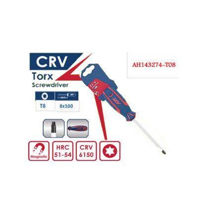 مفك نجمة اي بي تي 2 لون تـى 08×100 موديل  APT AH143274-T08