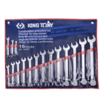 طقم مفتاح بلدي مشرشر زاوية15 -   26قطعة موديل  1067 6 : 32مم محول  كينج توني  KING TONY