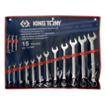 طقم مفتاح بلدي مشرشر زاوية 15-12 قطعة موديل  1067  6:32 مم كينج توني KING TONY