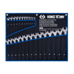طقم مفتاح بلدي مشرشر جديـــد  (1062)  26قطعة 6: 32مم TETORON كينج توني KING TONY