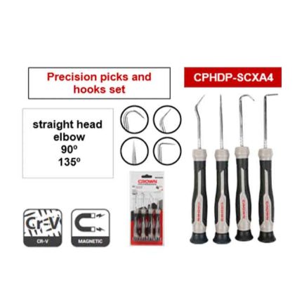 طقم خطاف 4 قطع كراون CROWN CPHDP-SCXA4