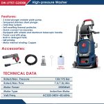 ⁦ماكينه غسيل اي بي تي 195 بار  2500 وات 468 لتر/ ساعة ملفات نحاس - موتور صناعى APT DW-LP707-G2500B⁩ - الصورة ⁦2⁩