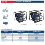 ⁦طلمبة ري بنزين اي بي تي 6.5 حصان 60 متر مكعب / ساعه 3/3  APT DW-PG-30CX⁩ - الصورة ⁦2⁩