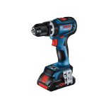 شنيور فك وربط بطاريه بوش 18 فولت 64 نيوتن 2 بطاريه بريشلس ماليزي موديل BOSCH GSB 18V-90C