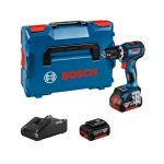 ⁦شنيور فك وربط بطاريه بوش 18 فولت 64 نيوتن 2 بطاريه بريشلس ماليزي موديل BOSCH GSB 18V-90C⁩ - الصورة ⁦2⁩