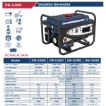 ⁦مولد كهرباء اي بي تي  220 فولت بنزين مارش 2.8-3 كيلو / وات APT DW-G3900⁩ - الصورة ⁦2⁩