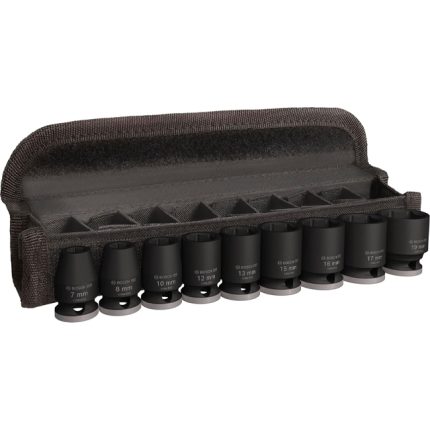 مجموعه من اللقم التصادميه 3/8 بوصه 9 قطع من 19-7 م BOSCH Set of PRO Impact Sockets 3/8" 9 Pcs "7-19"mm