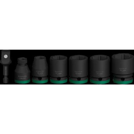 مجموعه من اللقم التصادميه 1/2 بوصه 7 قطع من 24-13 مم BOSCH Set of PRO Impact Sockets 1/2" 7 Pcs "13-24"mm