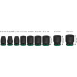 ⁦مجموعه من اللقم التصادميه 1/2 بوصه 9 قطع من 27-10 مم BOSCH Set of PRO Impact Sockets 1/2" 9 Pcs "10-27"mm⁩ - الصورة ⁦3⁩