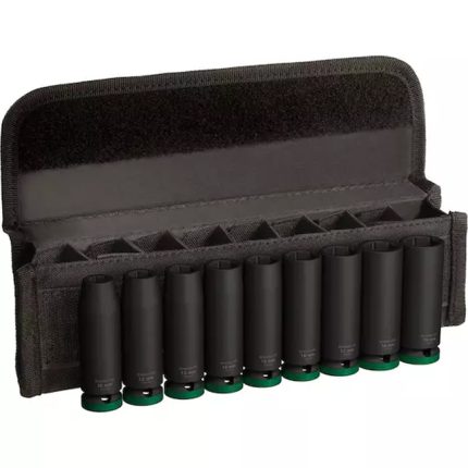 مجموعه من اللقم التصادميه 1/2 بوصه 9 قطع من 19-10 مم عميقه BOSCH Set of PRO Impact Sockets 1/2" 9 Pcs "10-19"mm Deep