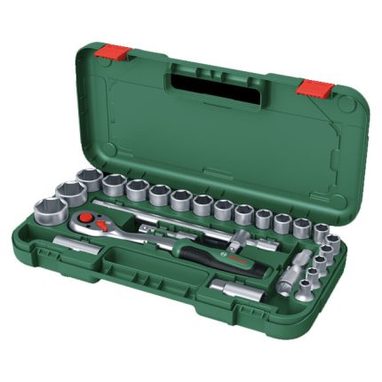 طقم مفك سيستيم 1/2 بوصه 25 قطعة بوش  1/2" بوش BOSCH  Ratchet Set 25-Piece
