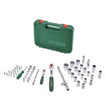 ⁦طقم مفك سيستيم 1/4 و 1/2 بوصه 56 قطعة بوش  BOSCH  Piece56- Set Ratchet⁩ - الصورة ⁦3⁩