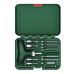 ⁦طقم مفك حرف T  بوش 22 قطعة  BOSCH T-handle ratchet screwdriver Set 22-Piece⁩ - الصورة ⁦4⁩