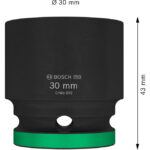 ⁦لقمة تصادميه 1/2 بوصه 30 مم BOSCH PRO Impact Socket 1/2" 30mm Standard⁩ - الصورة ⁦2⁩
