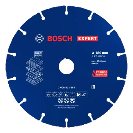 صينية متعددة الاستخدامات 7 بوصة BOSCH  EXPERT Carbide Multi Wheel Ø180mmx22 23