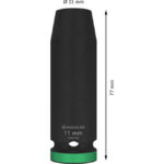 ⁦لقمة تصادميه 1/2 بوصه 11 مم عميقة BOSCH PRO Impact Socket 1/2" 11mm Deep⁩ - الصورة ⁦3⁩