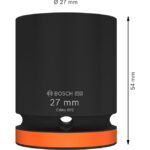 ⁦لقمة تصادميه 3/4 بوصه 27 مم BOSCH PRO Impact Socket 3/4" 27mm Standard⁩ - الصورة ⁦3⁩