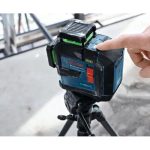 ⁦ميزان ليزر بوش 3 خط 360 درجه 80 متر ليزر اخضر ويعمل علي حجاره او بطارية BOSCH GLL 80-33 G⁩ - الصورة ⁦3⁩