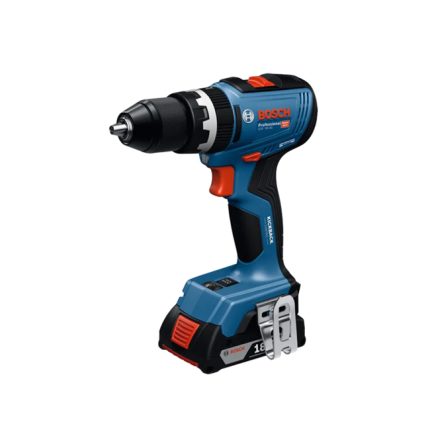 شنيور فك وربط بطارية بوش 18 فولت 65 نيوتن عاده ودقاق برشلس ظرف معدن BOSCH GSB 18V-65