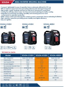 ⁦ماكينة لحام إنفيرتور 250 امبير ديجيتال شنطه اي بي تي  220 -380 فولت  مشتملات APT Solda-415DV⁩ - الصورة ⁦2⁩