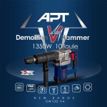 ⁦كيت شاكوش تكسير 1350 وات 5.3 كيلو HEX  اي بي تي موديل APT DW10D-V4⁩ - الصورة ⁦3⁩