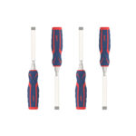 طقم ازميل صلب يد بلاستيك كروم فانديوم اي بي تي 4 قطع APT AH011024-4Pcs