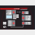 ⁦شاحن ومقوم بطارية كراون  12/24 فولت 600 امبير موديل  CROWN CT37036⁩ - الصورة ⁦2⁩