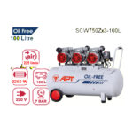 ⁦كمبرسور 100 لتر اي بي تي بدون زيت 2250 وات 225 لتر/دقيقة 220 فولت APT SCW750Zx3-100L⁩ - الصورة ⁦2⁩