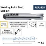 ⁦بنطة تفوير بنطة لحام طويلة 8×45 مم اسبانى ايزار IZAR REF1605⁩ - الصورة ⁦2⁩