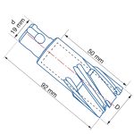 ⁦بنطة مغناطيسية كربيدية 50X55 مم اسباني ايزار IZAR ReF 4067  TCT⁩ - الصورة ⁦2⁩