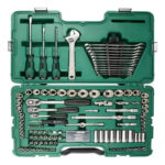 شنطة لقم ومفاتيح الماني  120 قطعه 1/4 "و 1/2 "و3/8  موديلSATA09014 ماركة SATA