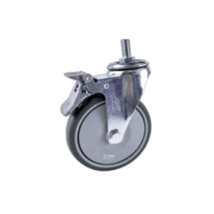 عجلة متحركة فرامل اكس مسمار طبى رمادى بطبقين شاسيه معدن 5 بوصة APT CW1129-MTB-5