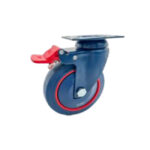 عجلة متحركة فرامل بفلانشة ازرق - احمر 5 بوصة APT CW1129/USB-5